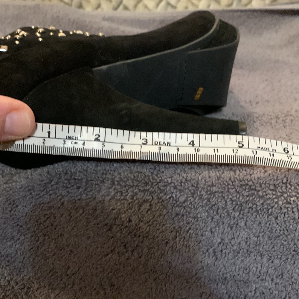 Bcbgeneration Leather Studded Ankle Boot Heels - image 6